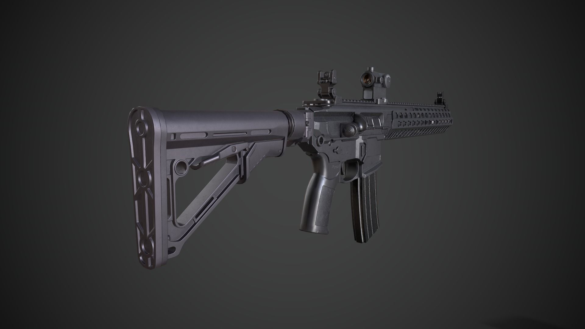 Sig Sauer MCX Virtus Low-poly 3D model_3