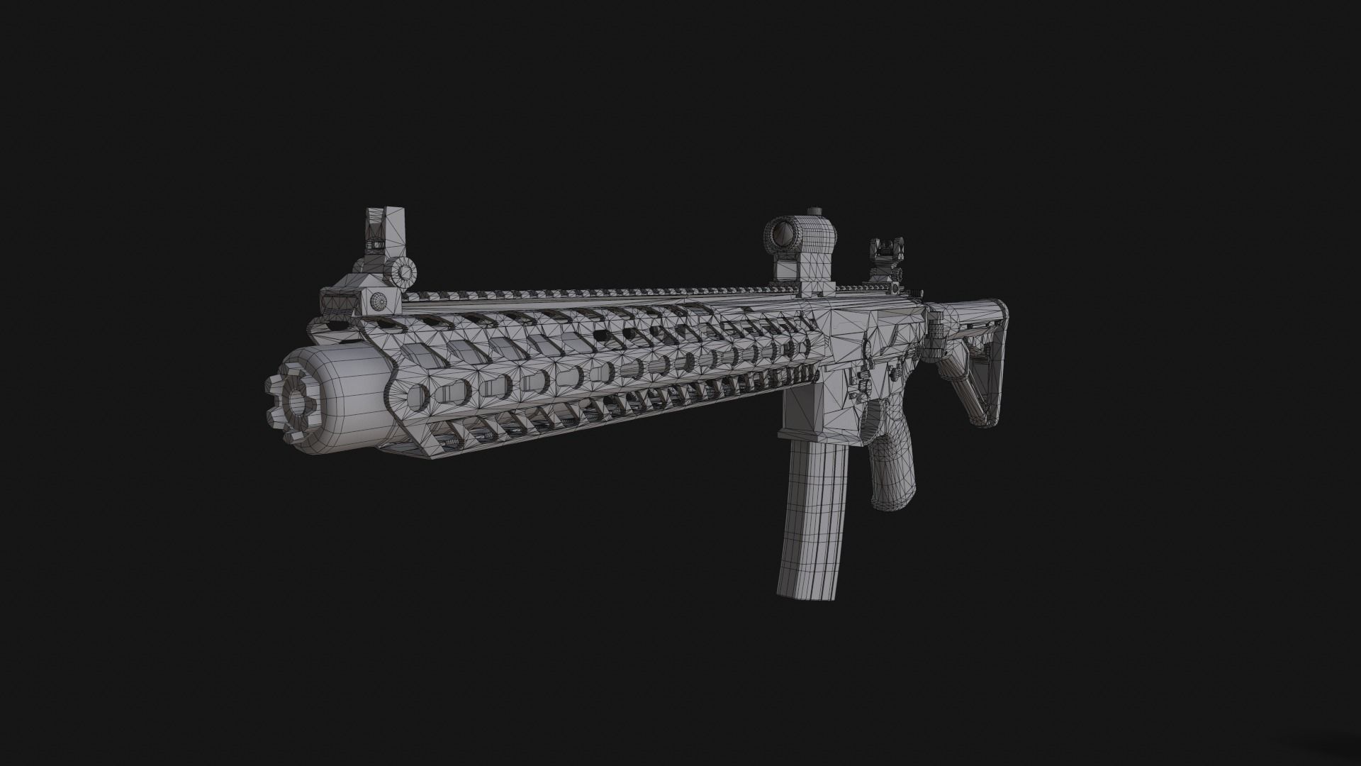 Sig Sauer MCX Virtus Low-poly 3D model_19