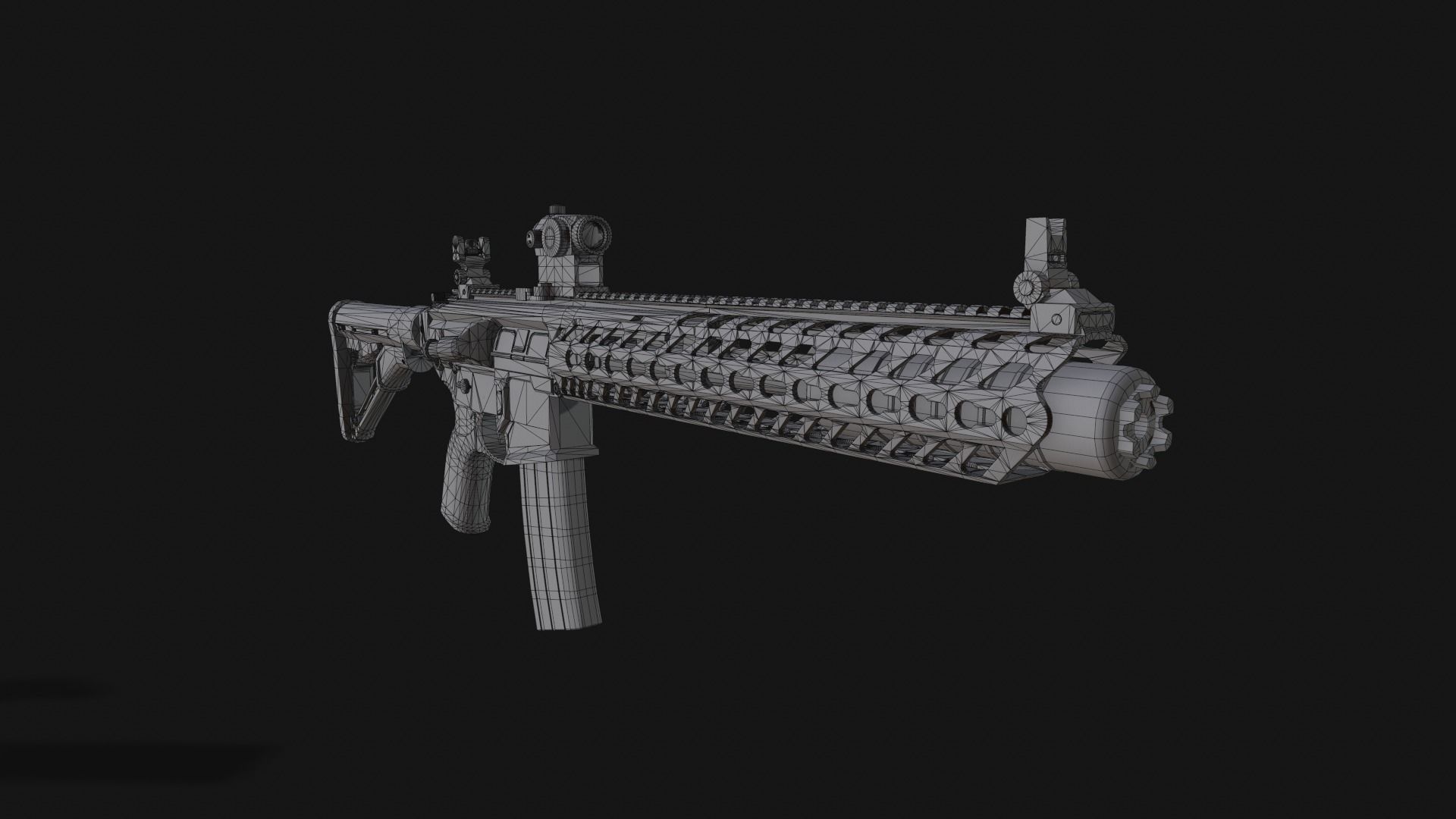 Sig Sauer MCX Virtus Low-poly 3D model_15