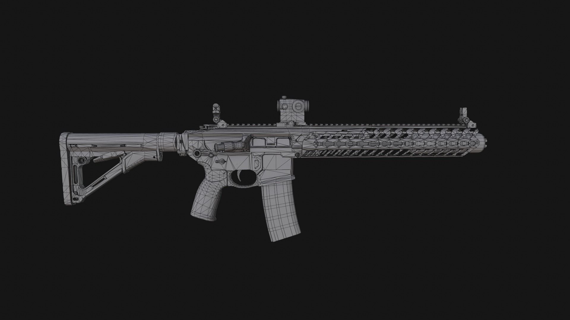 Sig Sauer MCX Virtus Low-poly 3D model_17