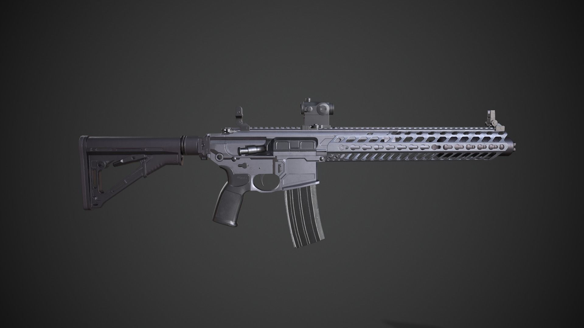 Sig Sauer MCX Virtus Low-poly 3D model_4