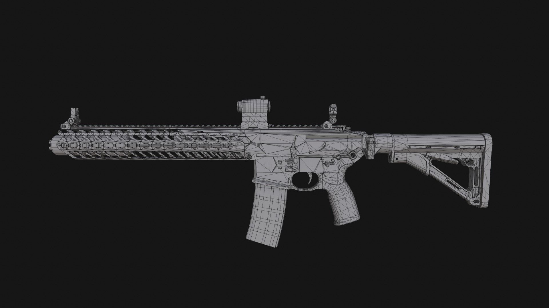 Sig Sauer MCX Virtus Low-poly 3D model_20