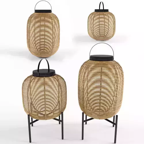 Tika lantern steel base