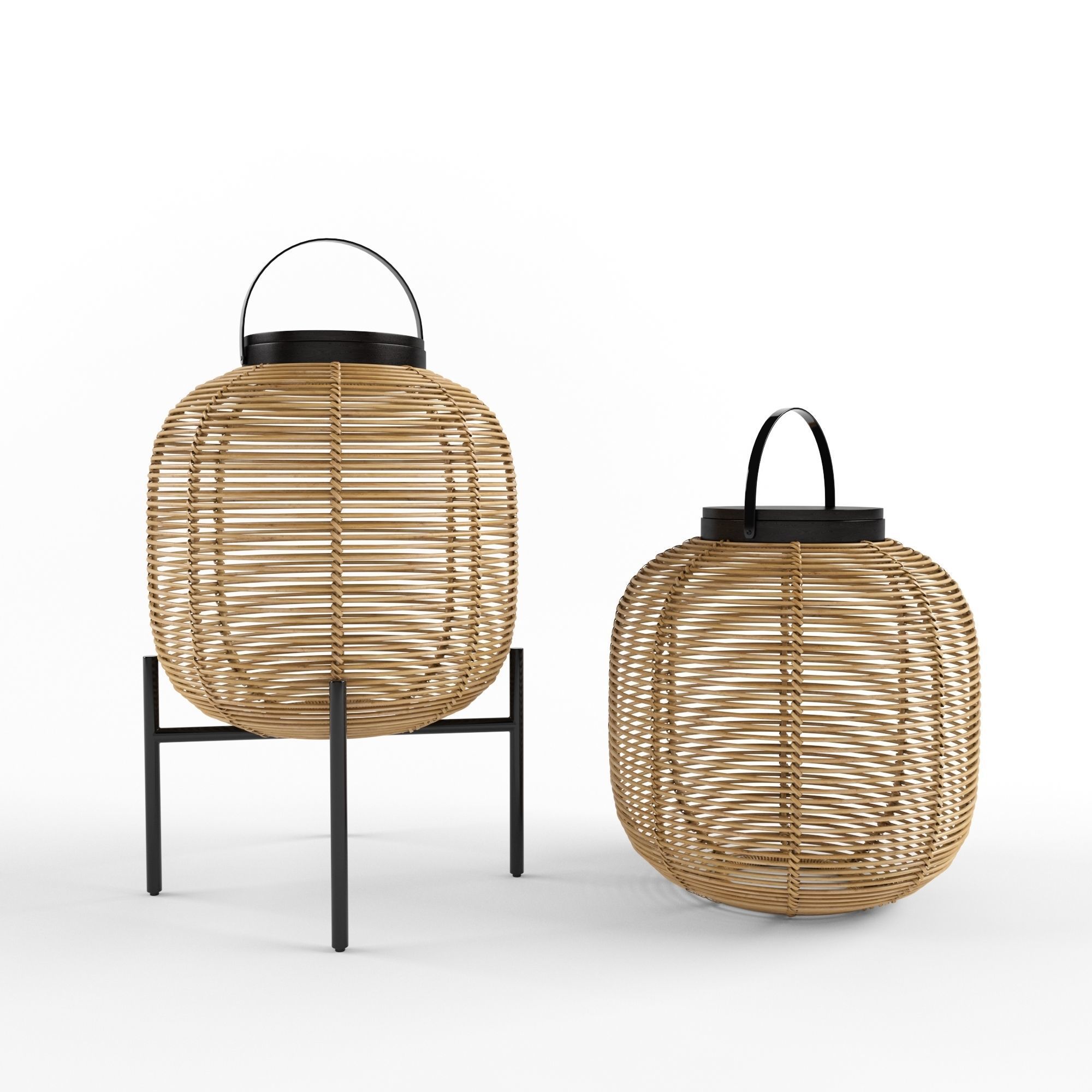 Tika lantern steel base 3D model_4