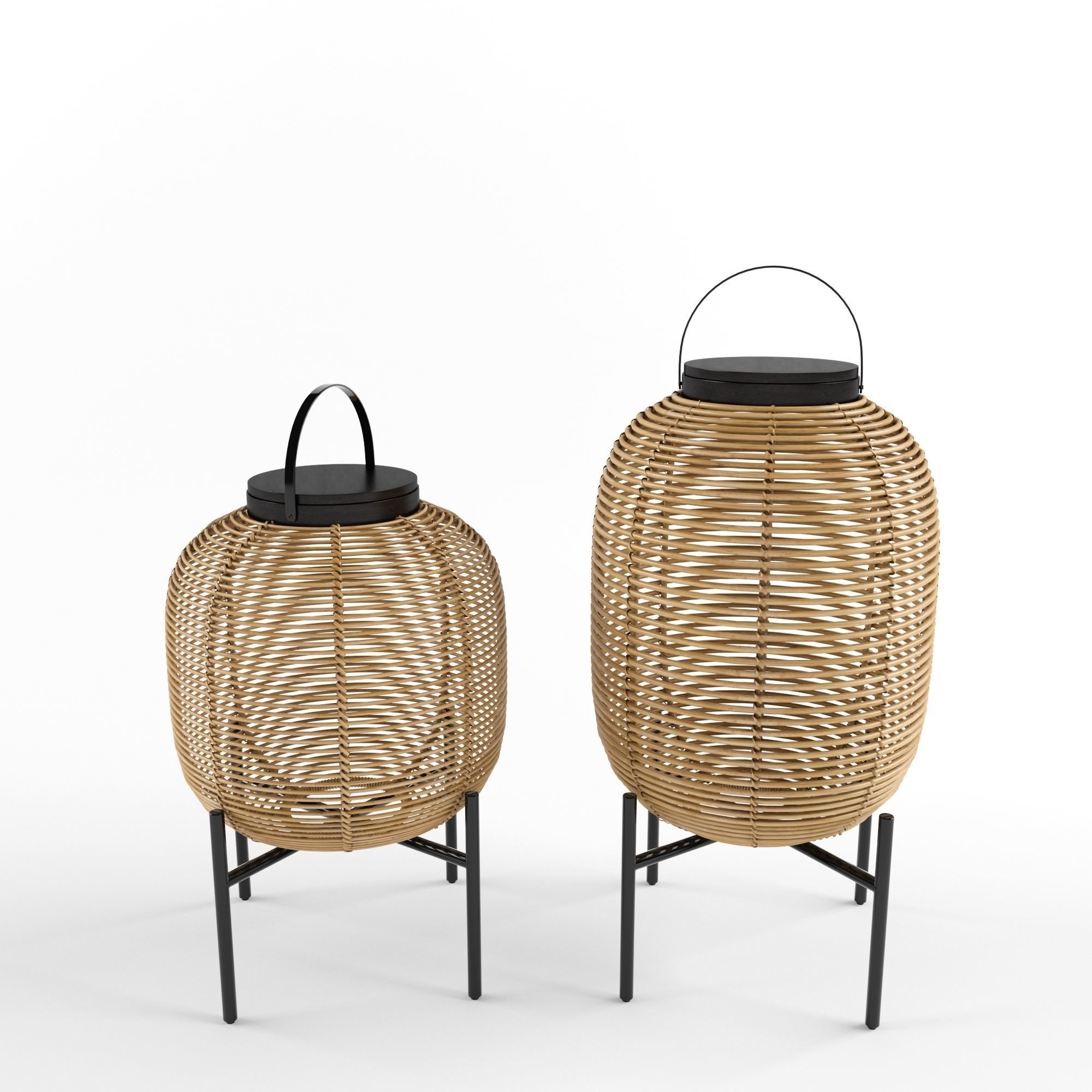 Tika lantern steel base 3D model_1