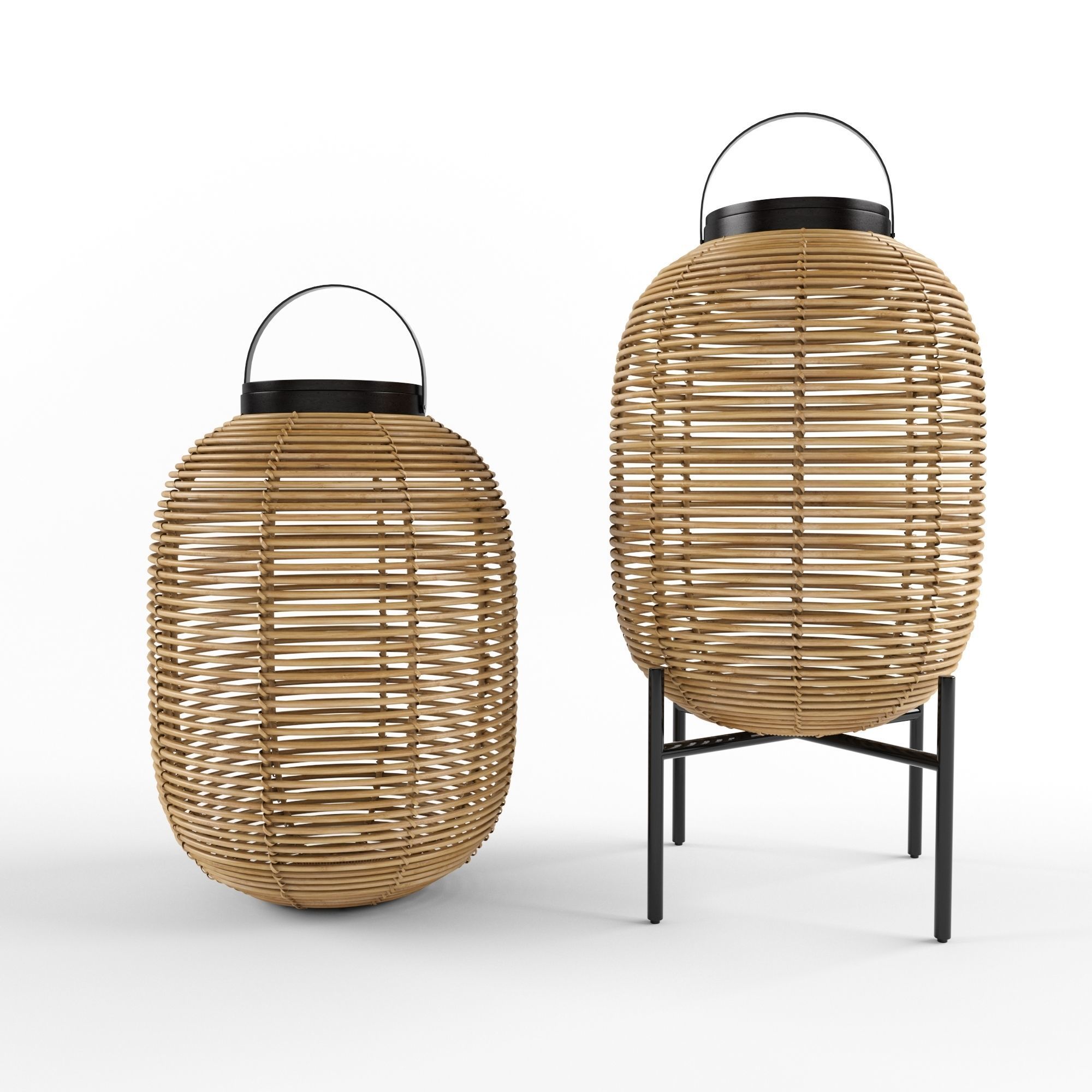 Tika lantern steel base 3D model_5