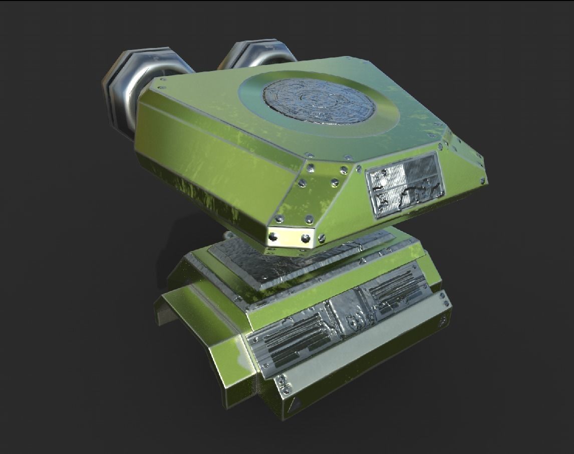 Tesla Tower Object Low-poly 3D model_1