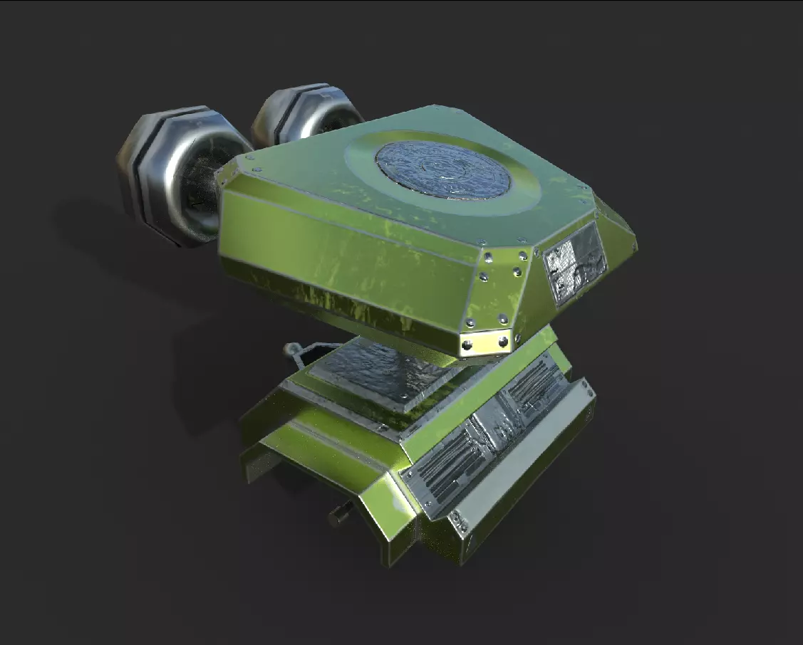 Tesla Tower Object Low-poly 3D model_0