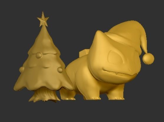 BULBASAUR CHRISTMAS TREE POKEMON 3D print model_1