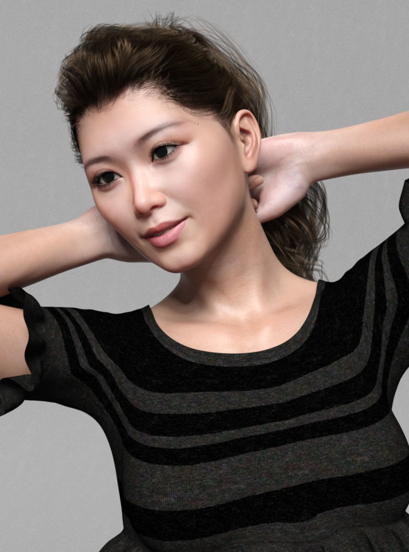 Xiu Qin For G8F 3D model_4