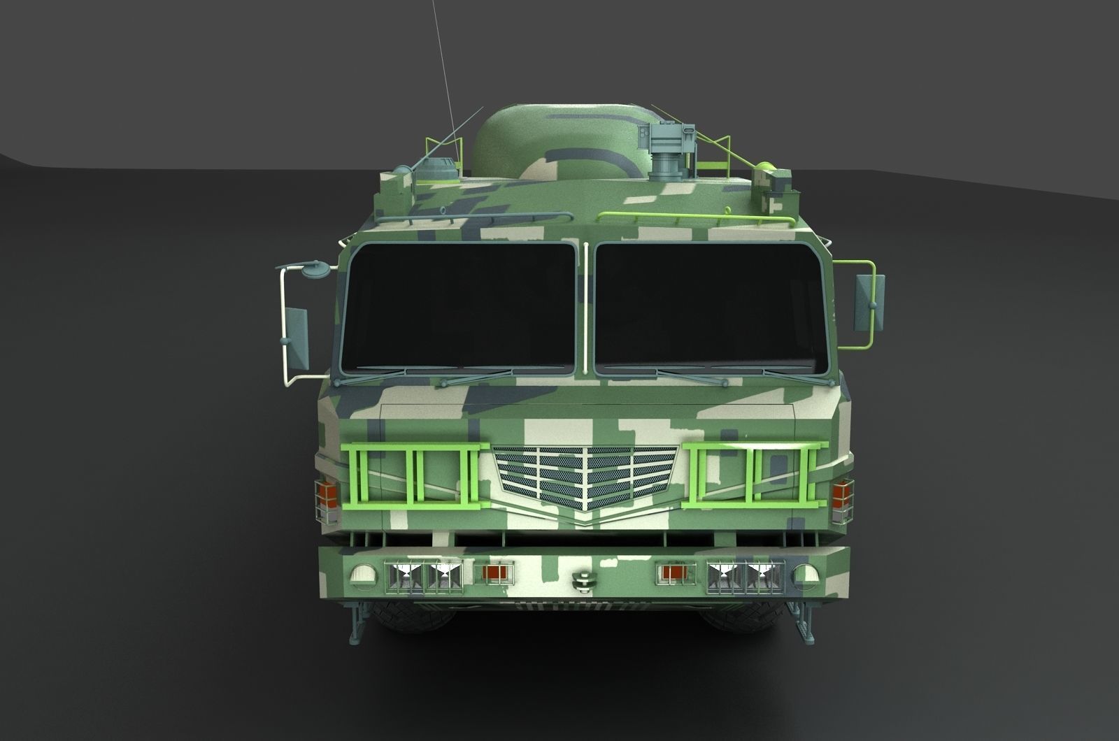 Chinese Army Dongfeng 16 missile  3D model_4
