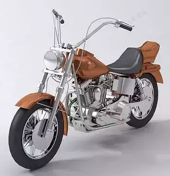 Chopper bike soft tail