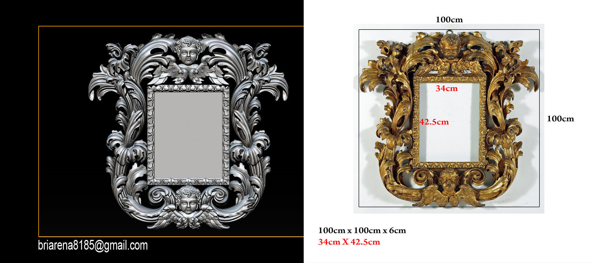 3D Frame - Wood Carving STL Model for CNC Router 3D print model_21