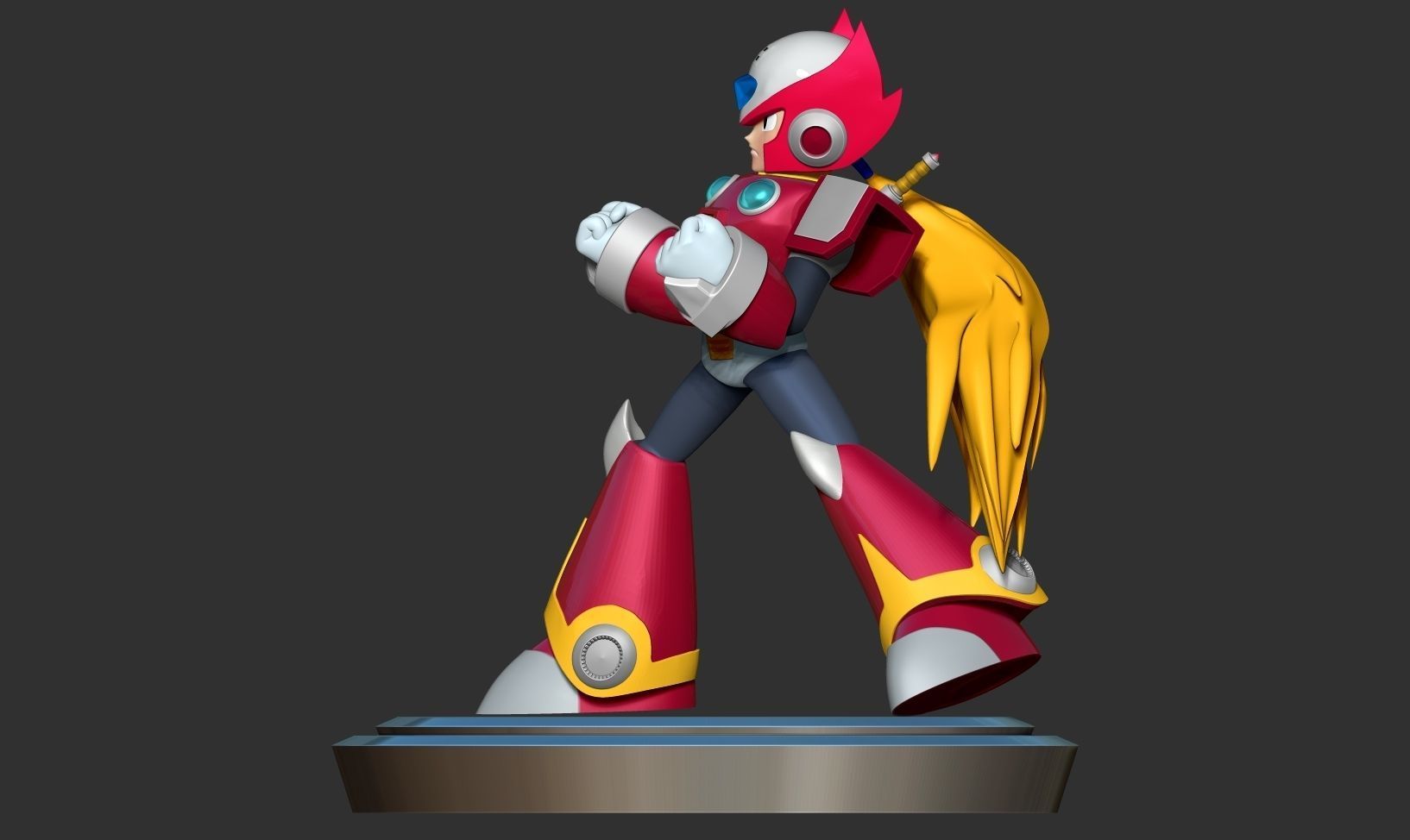 Zero - Mega Man Fanart 3D print model_10