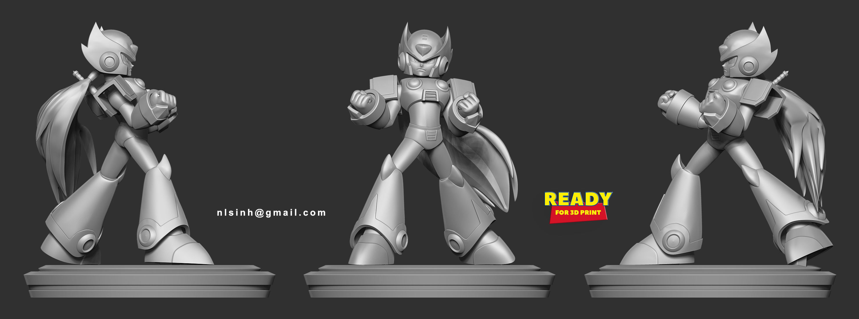 Zero - Mega Man Fanart 3D print model_4