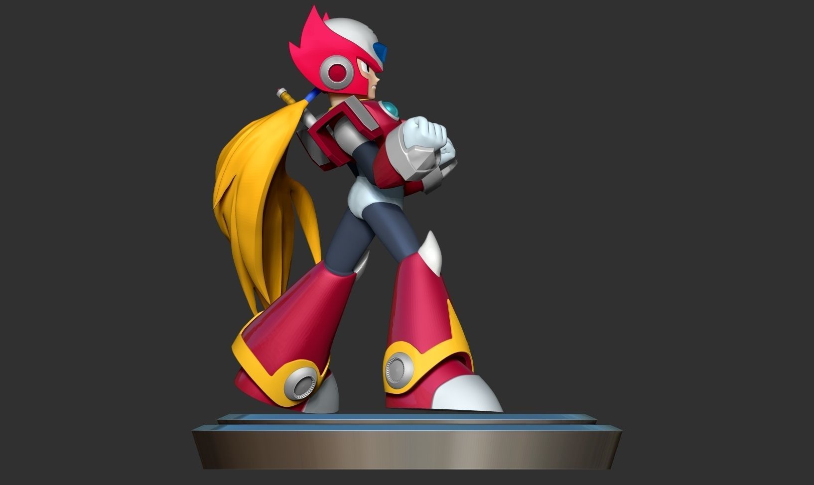 Zero - Mega Man Fanart 3D print model_12