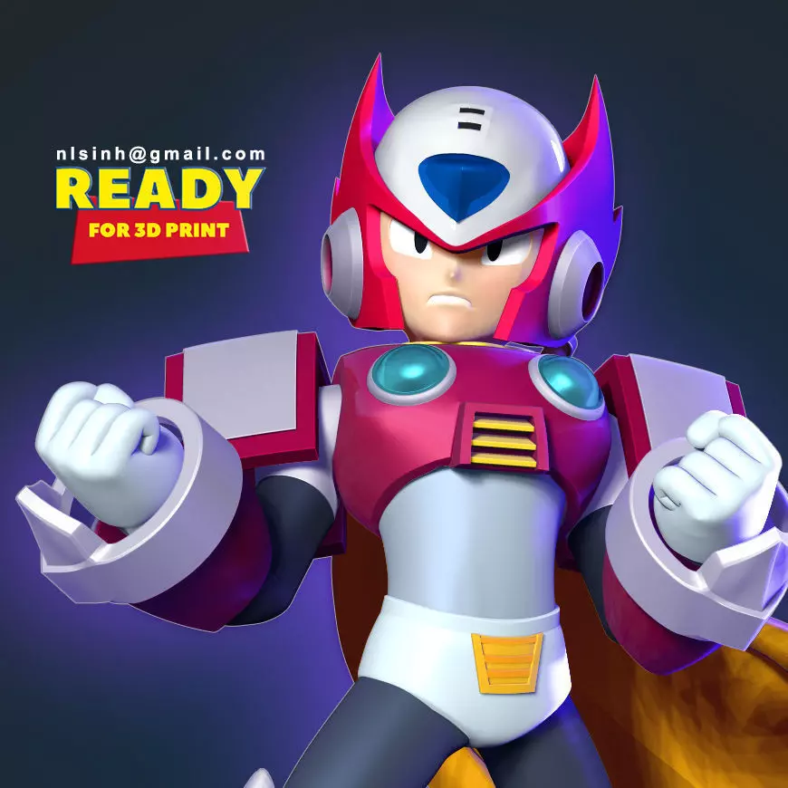 Zero - Mega Man Fanart 3D print model_0