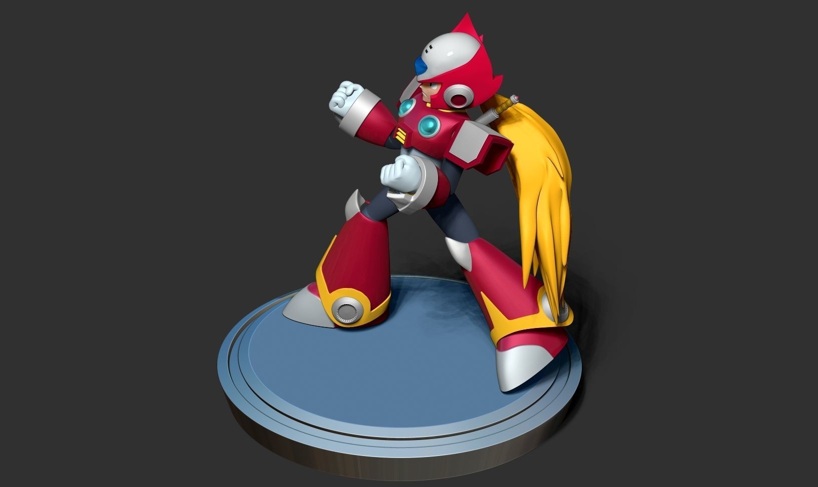 Zero - Mega Man Fanart 3D print model_7