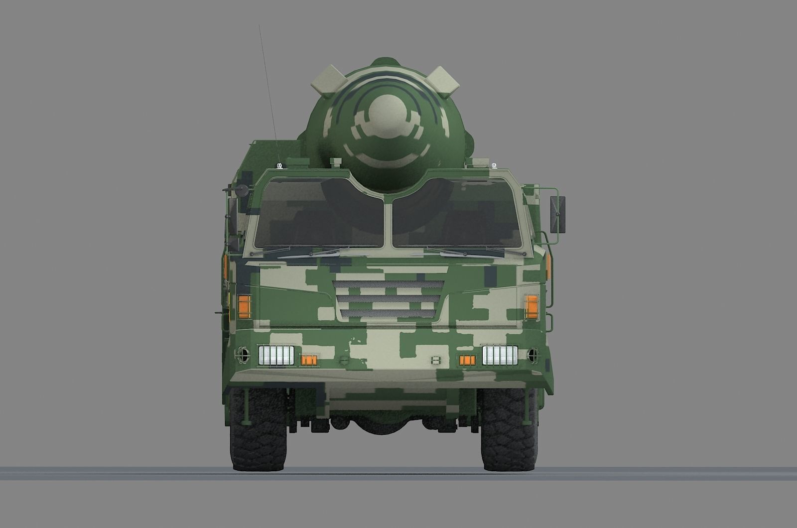 Chinese Army Dongfeng 26 Medium and long range missile 3D model_3