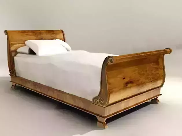 Bed Viking style 3D model