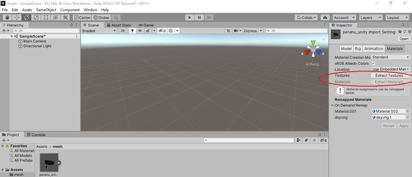 Perahu Dayung 3D model_7