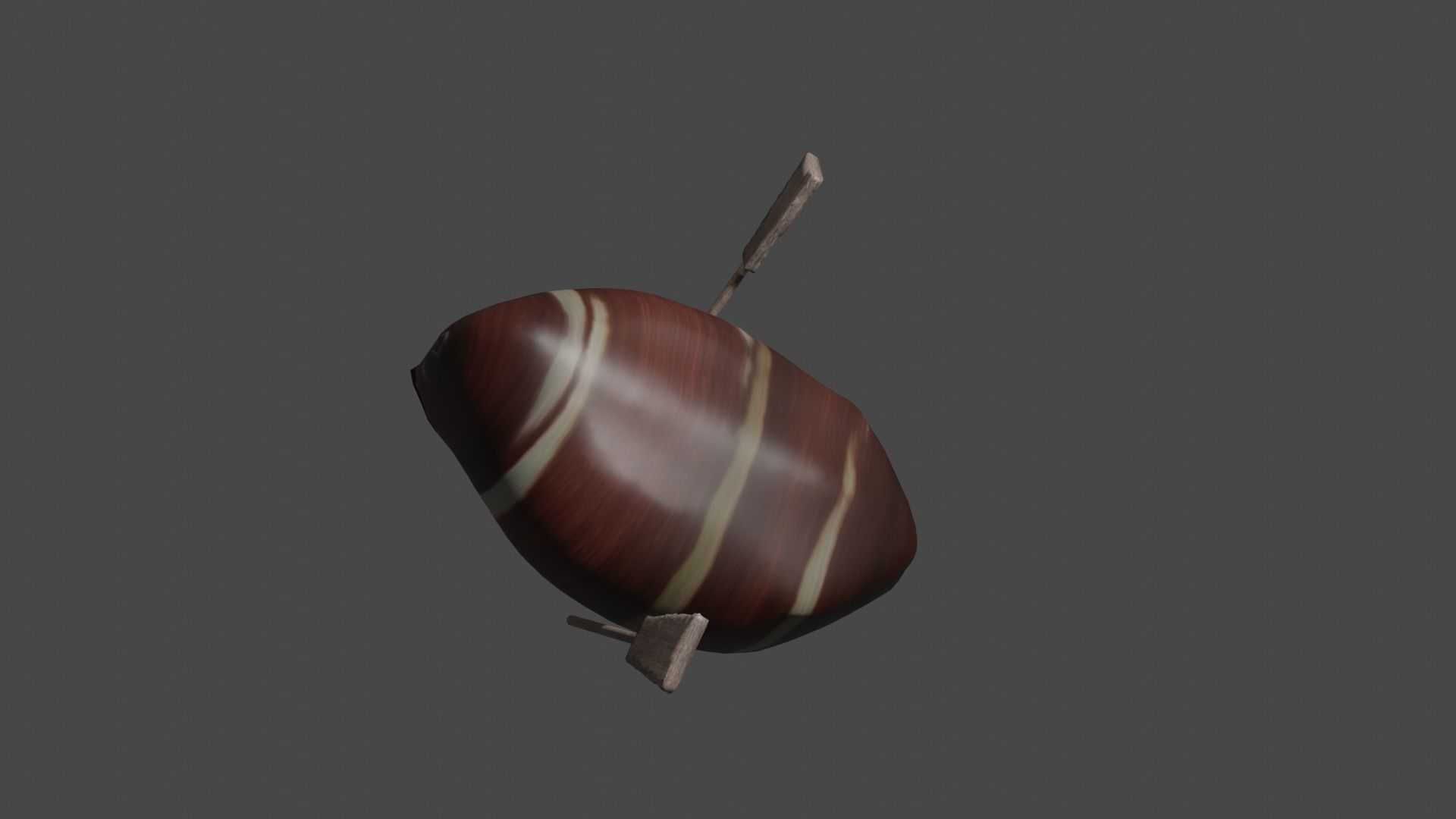 Perahu Dayung 3D model_5