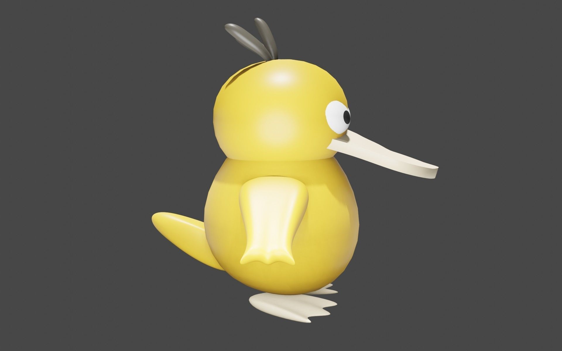 Psyduck Classic Pokemon 3D model_16