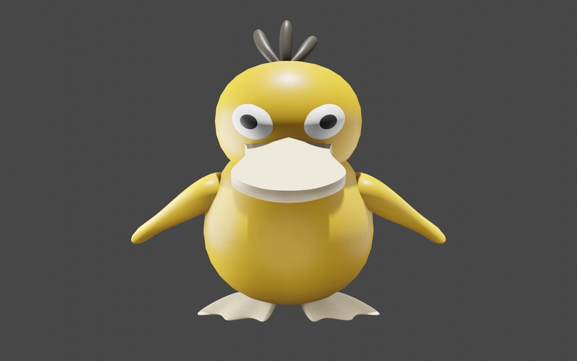 Psyduck Classic Pokemon 3D model_71
