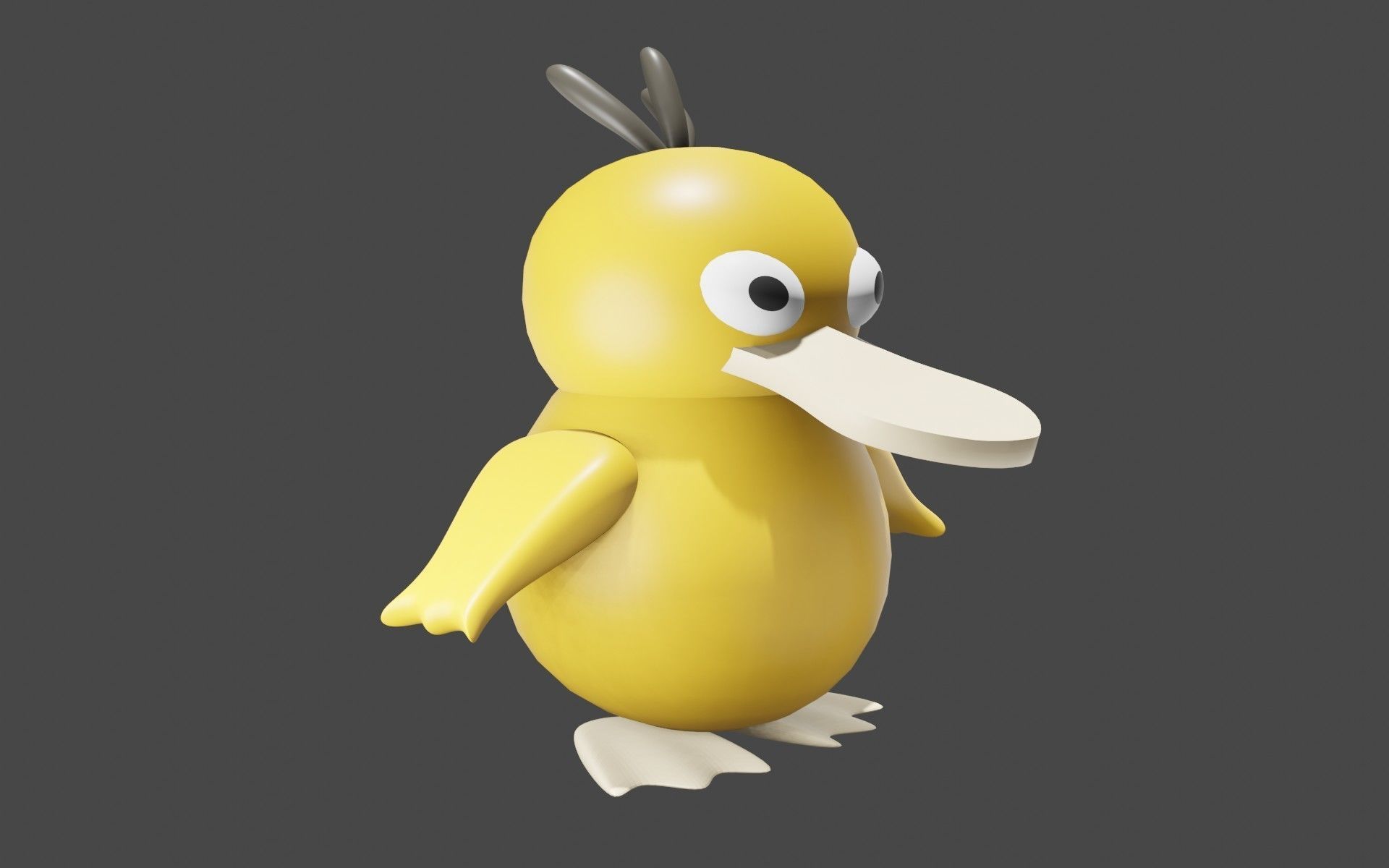 Psyduck Classic Pokemon 3D model_9