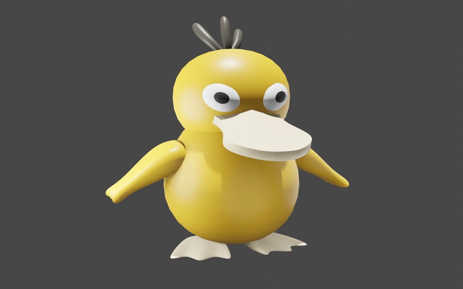 Psyduck Classic Pokemon 3D model_3