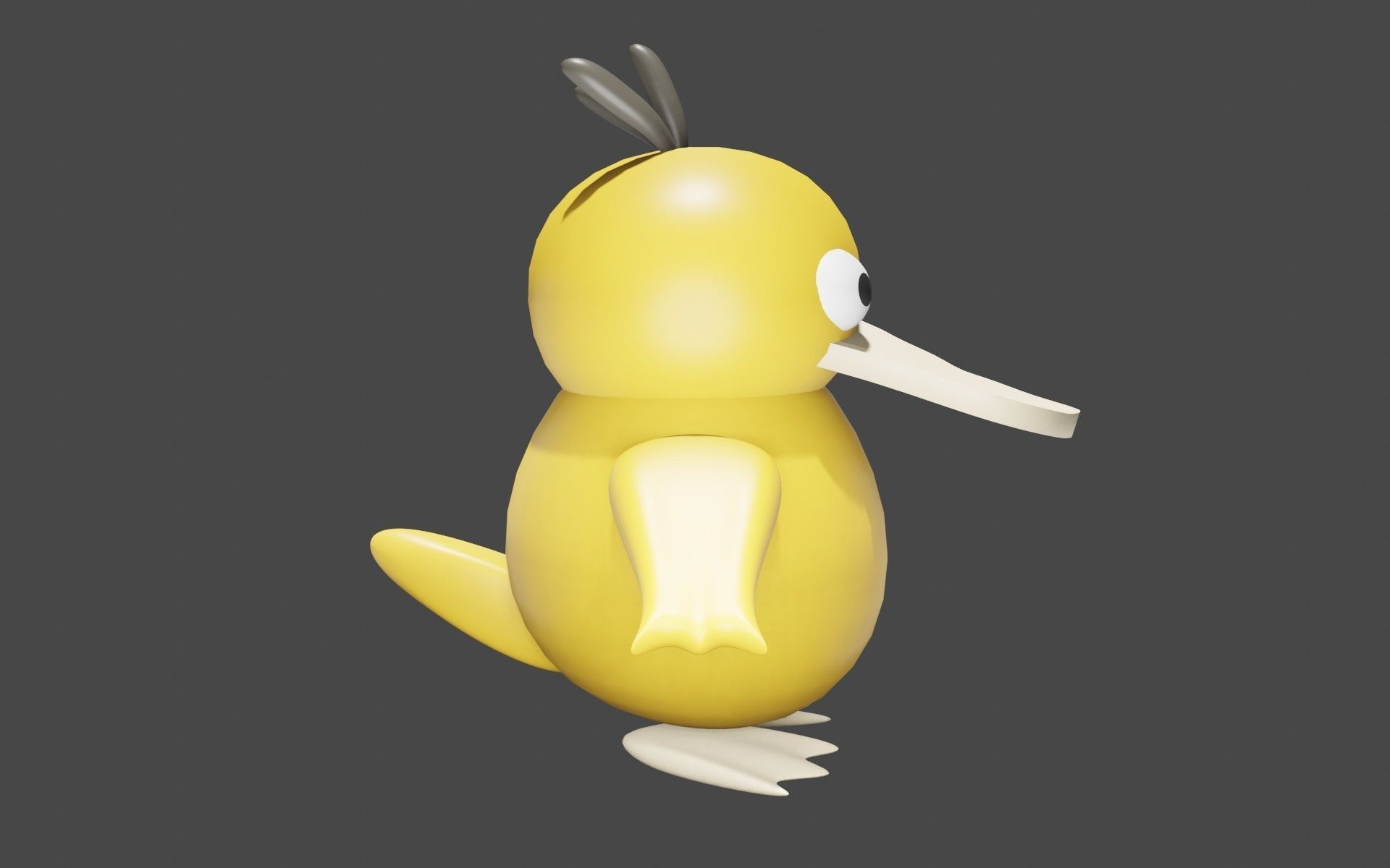 Psyduck Classic Pokemon 3D model_17