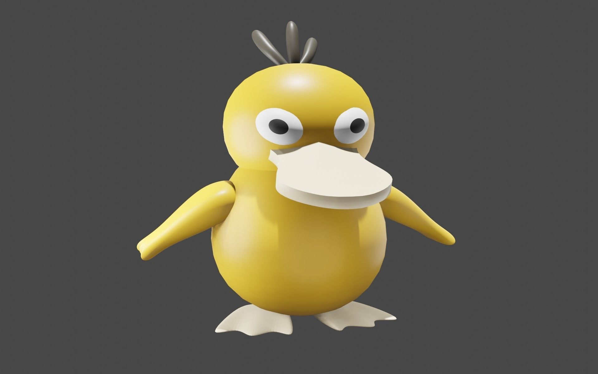 Psyduck Classic Pokemon 3D model_2