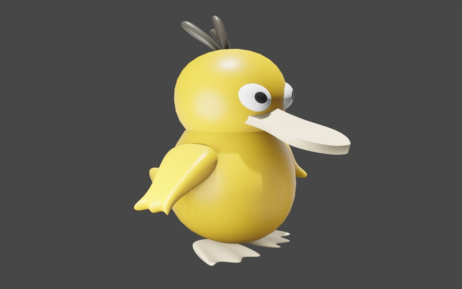 Psyduck Classic Pokemon 3D model_10
