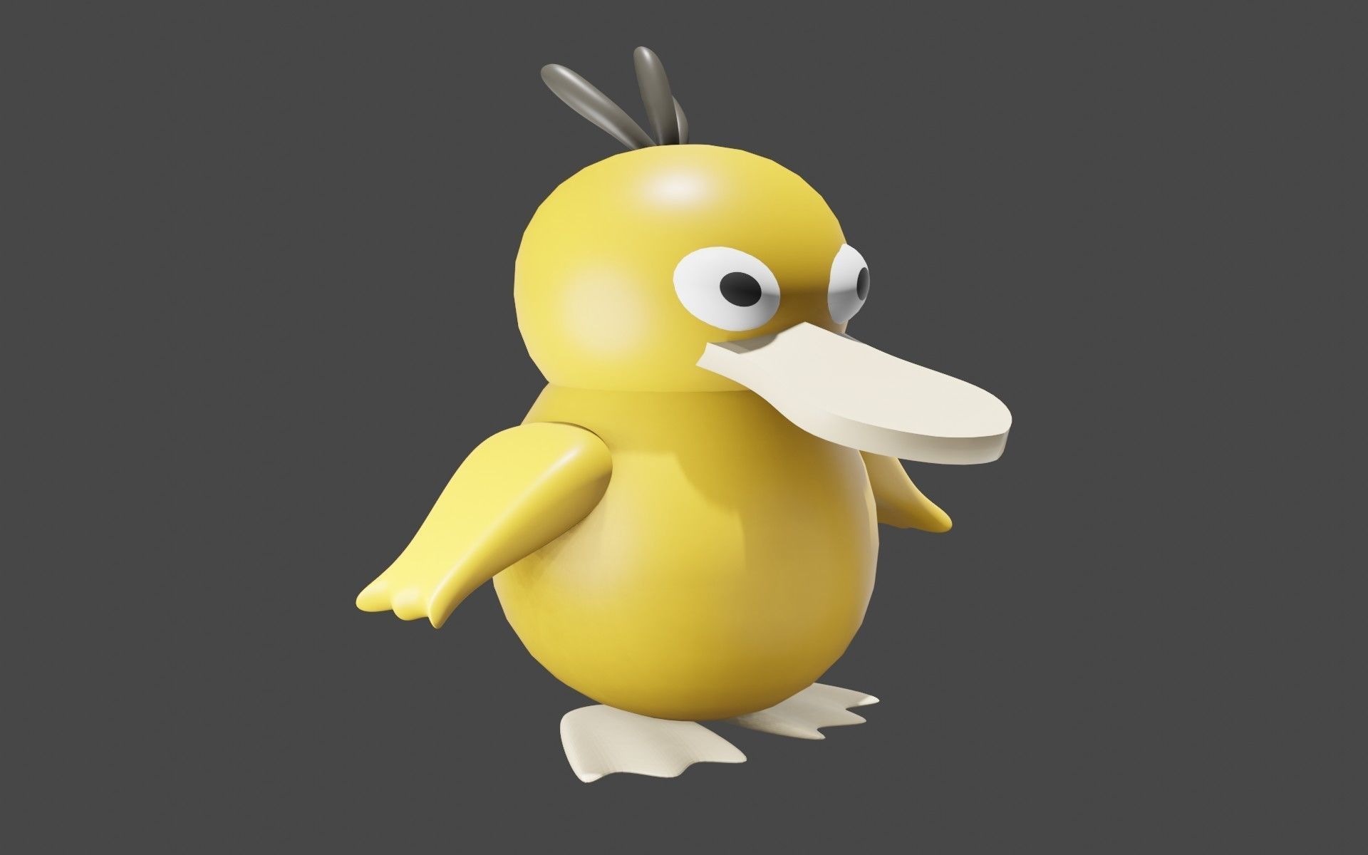 Psyduck Classic Pokemon 3D model_8