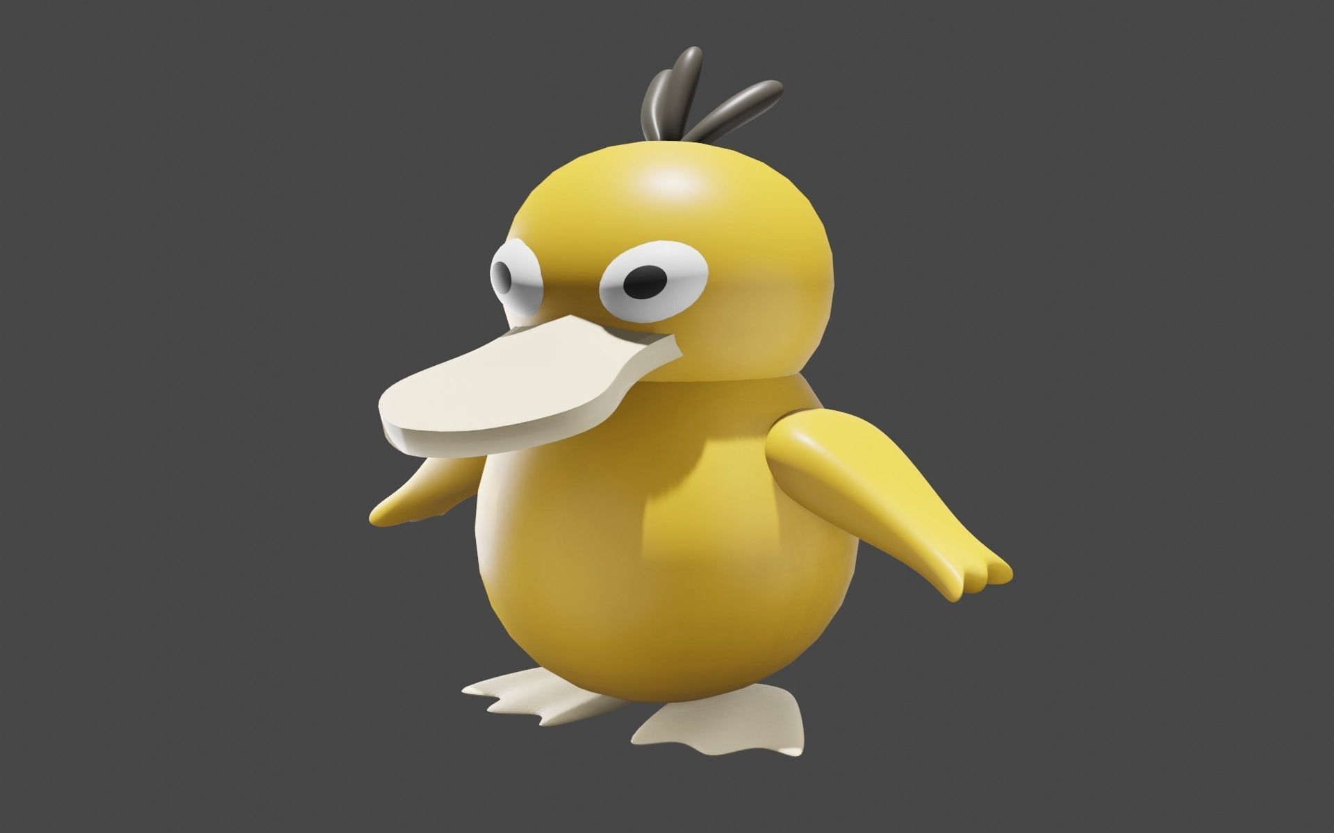 Psyduck Classic Pokemon 3D model_64
