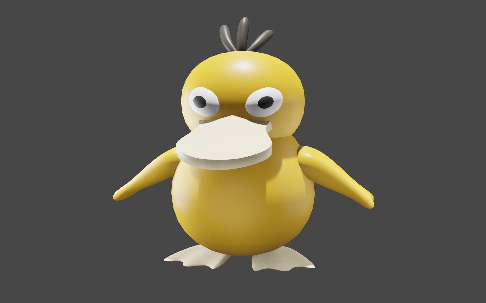 Psyduck Classic Pokemon 3D model_69