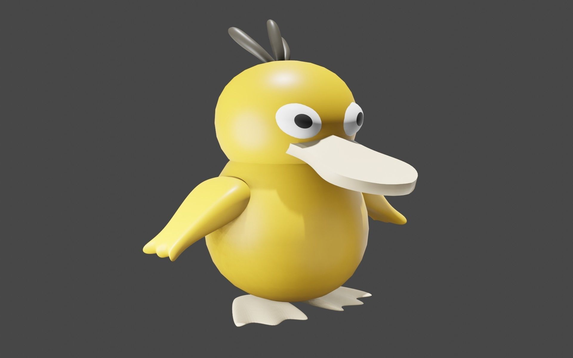 Psyduck Classic Pokemon 3D model_7