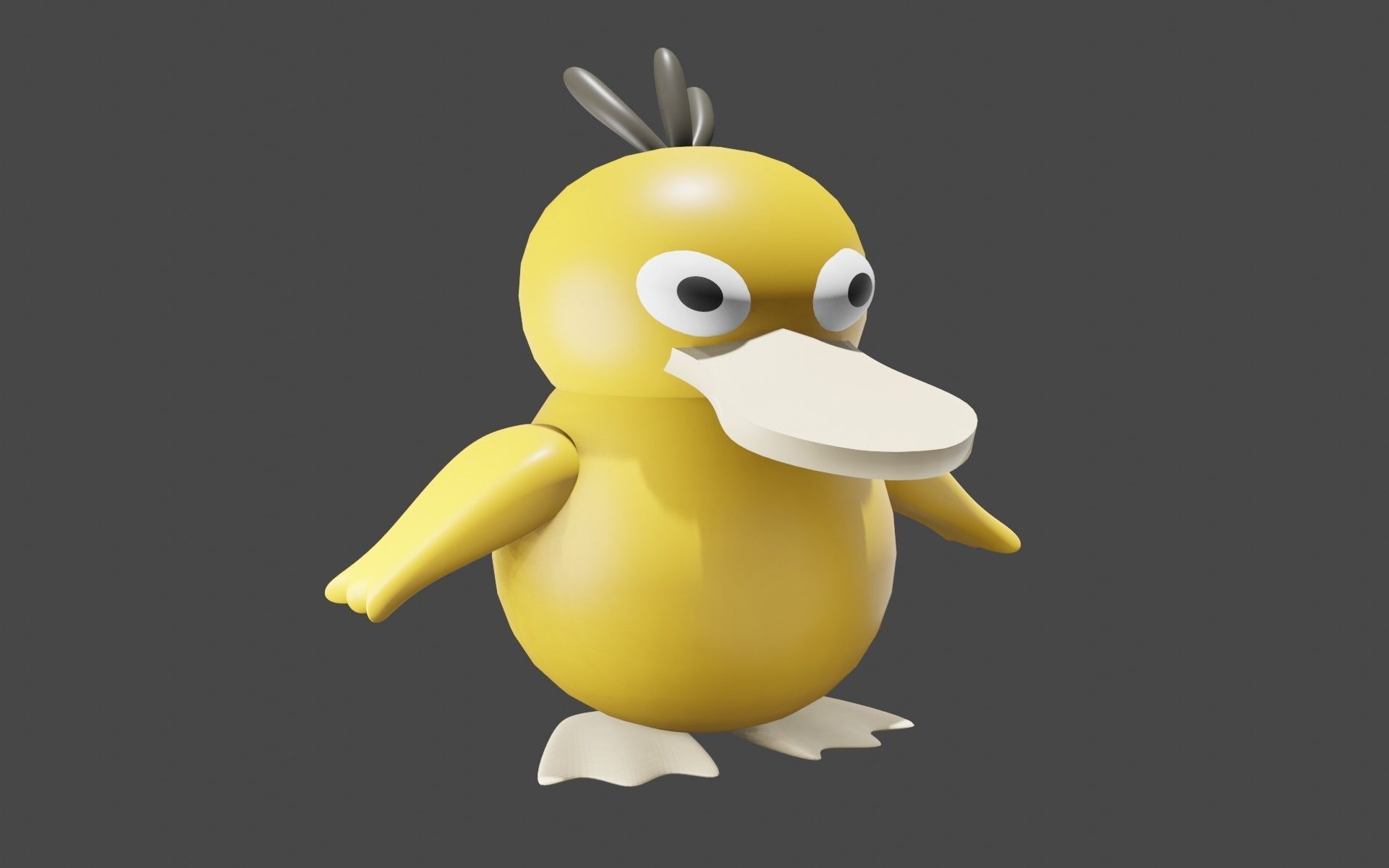 Psyduck Classic Pokemon 3D model_5