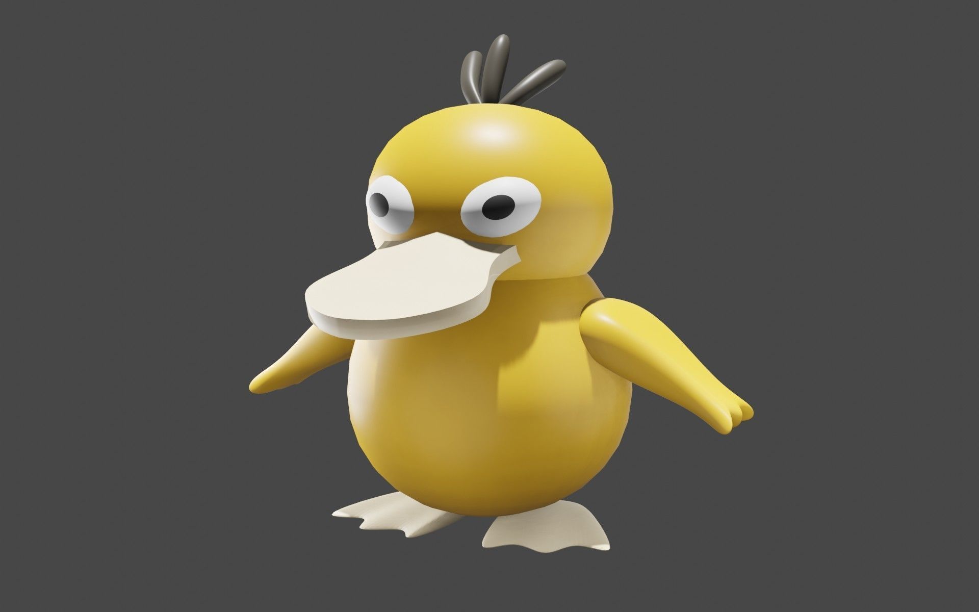 Psyduck Classic Pokemon 3D model_66