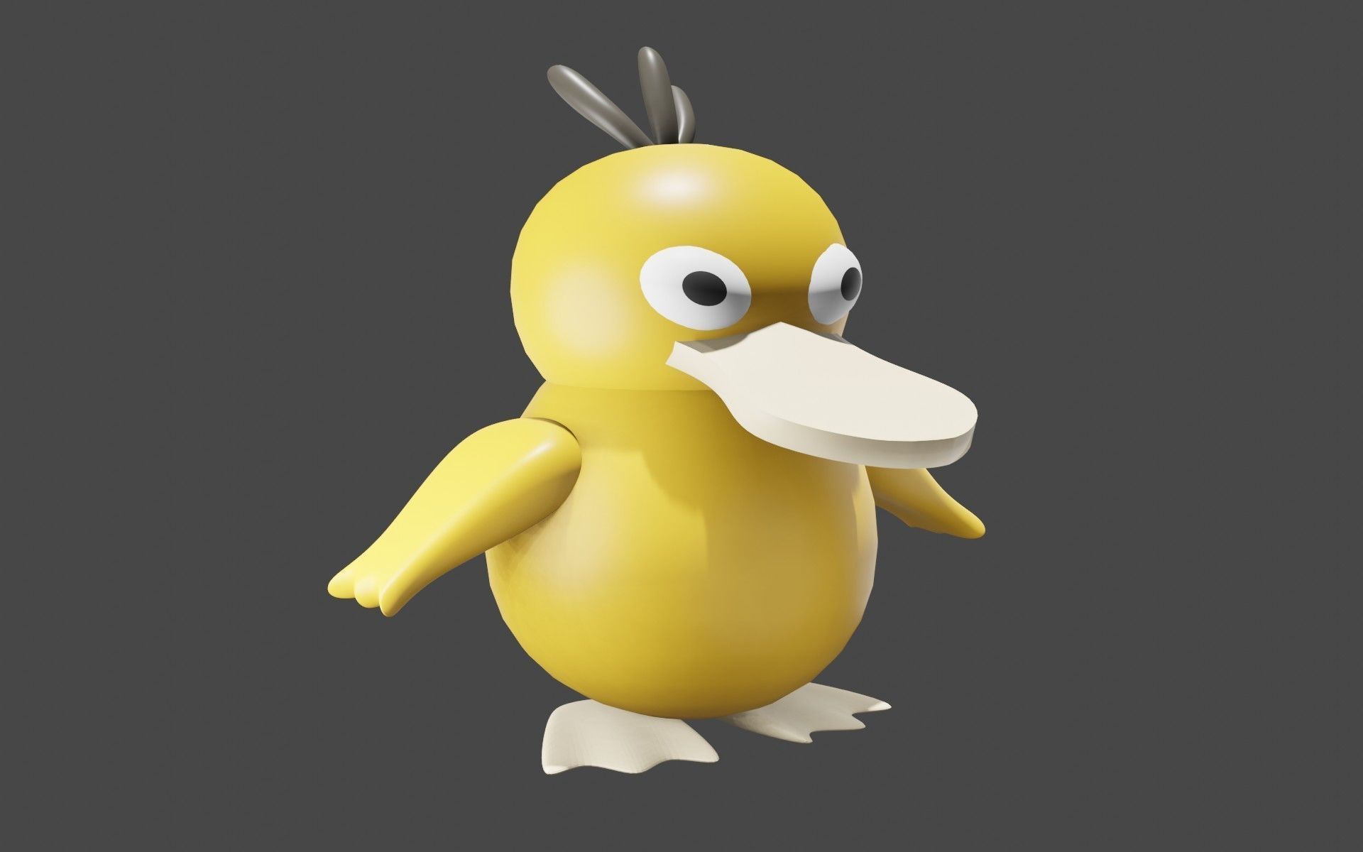Psyduck Classic Pokemon 3D model_6