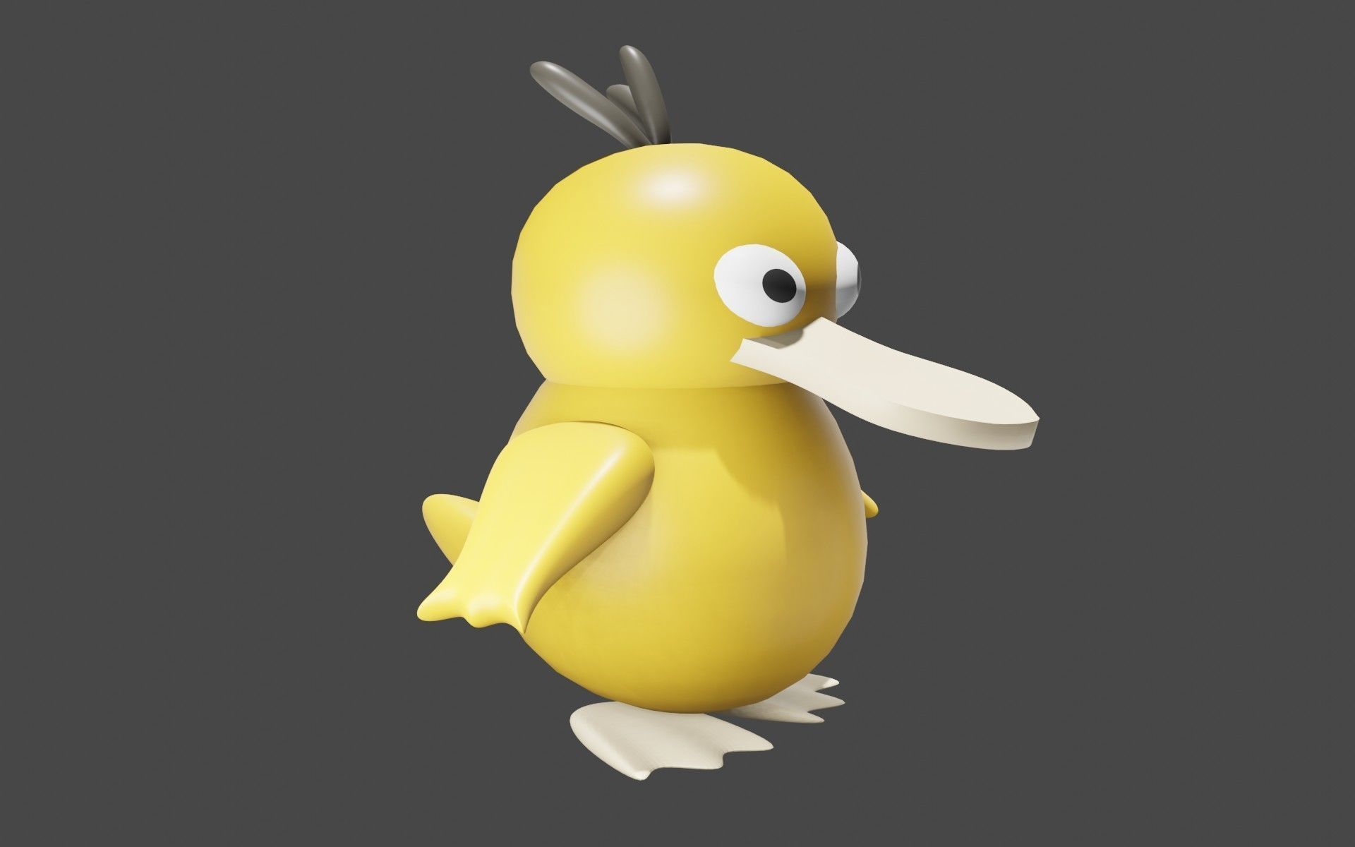 Psyduck Classic Pokemon 3D model_11