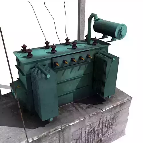 Electrical Transformer Low Poly High Poly Low-poly 3D model