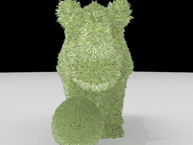 Rhinoceros Topiary Shrub Free 3D model_2
