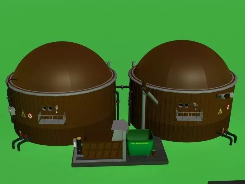 Biogas Plant 2 3D model