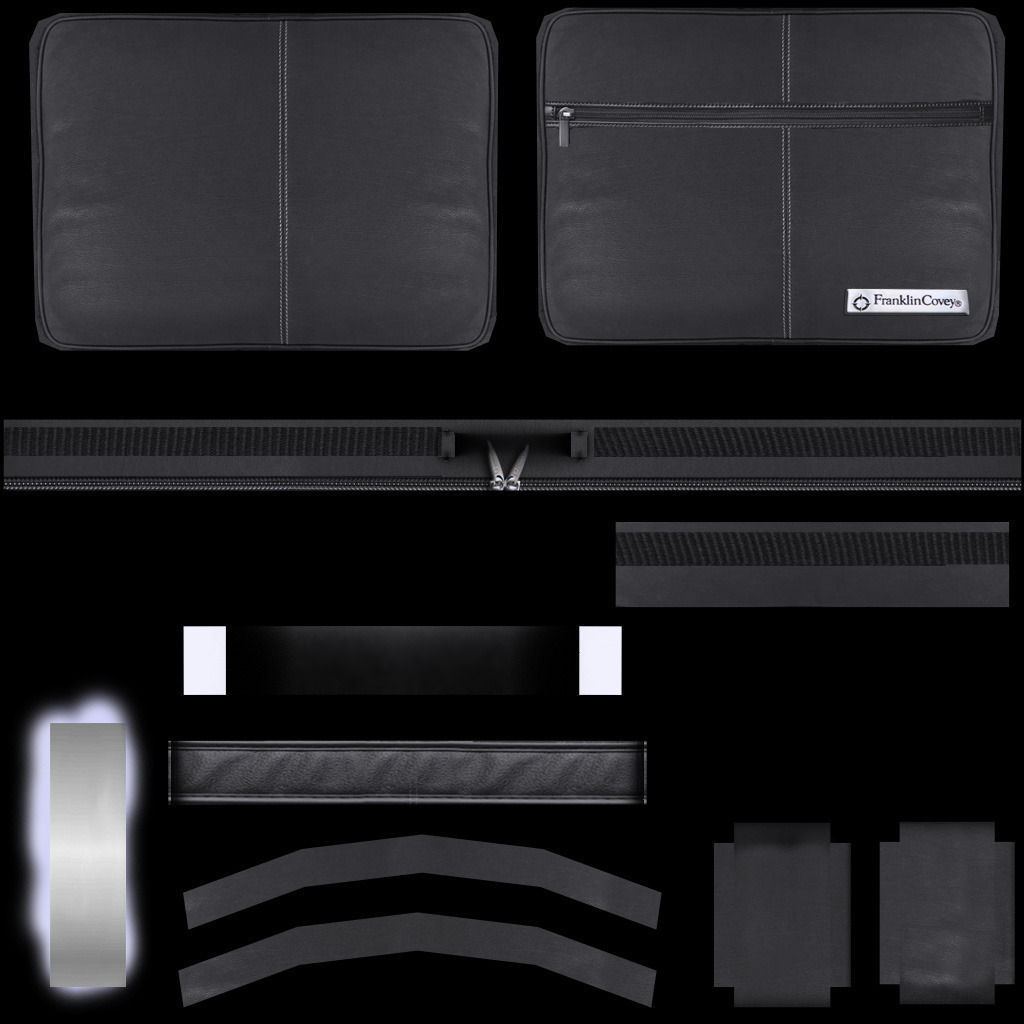 Laptop Bag Low Poly Low-poly 3D model_2