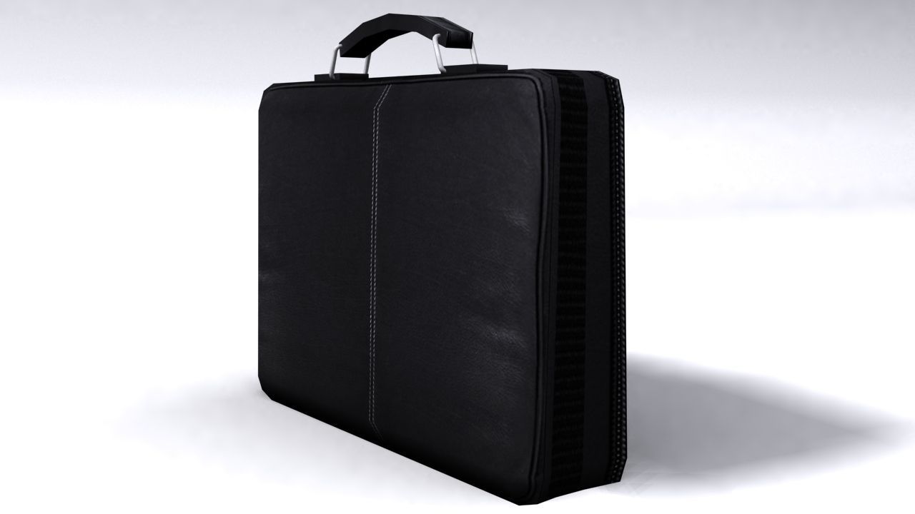 Laptop Bag Low Poly Low-poly 3D model_1