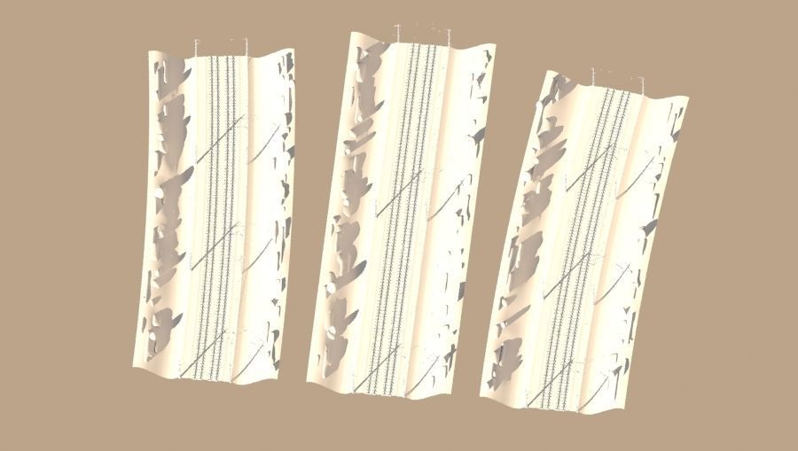 Tileable railway  3D model_13