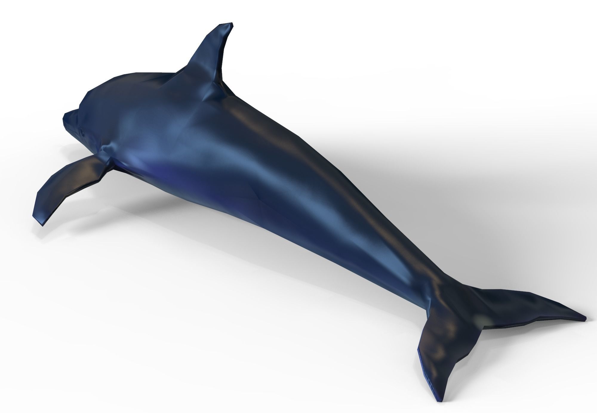 Dolphin game ready Low-poly 3D model_7