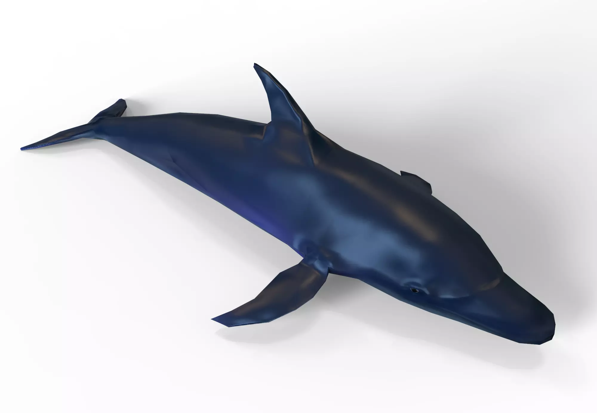 Dolphin game ready Low-poly 3D model_0