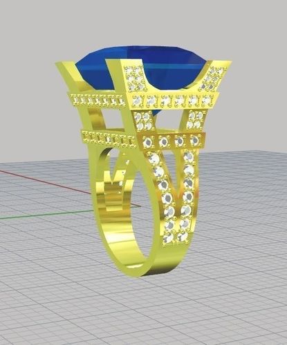ring women Eiffel towerx 3D print model